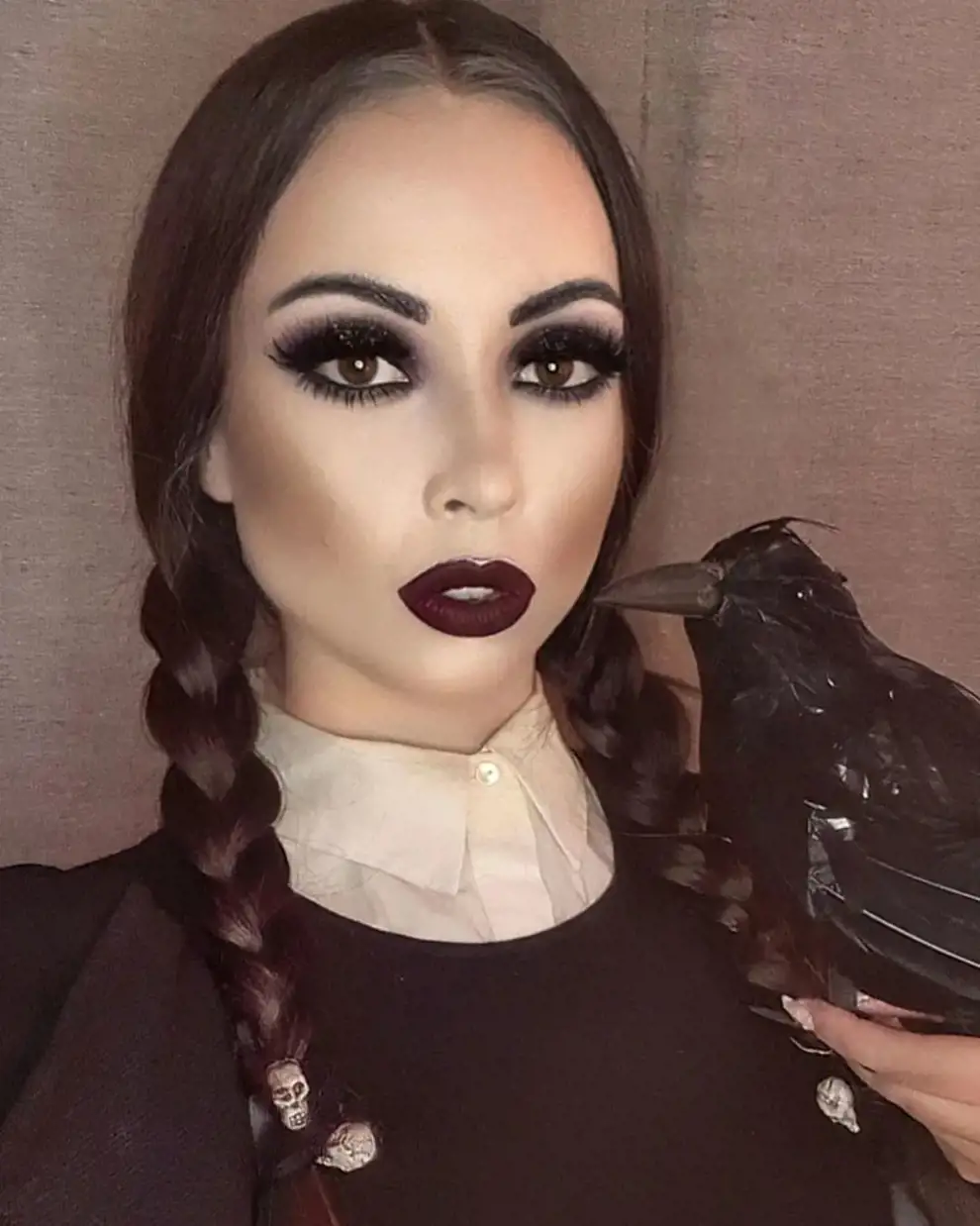 Maquillaje para Halloween: Miércoles Addams