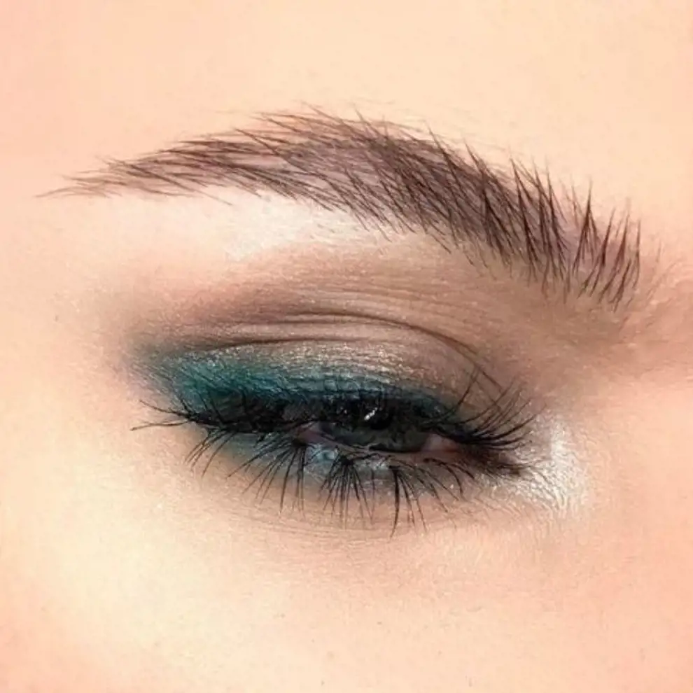 maquillaje de ojos verde