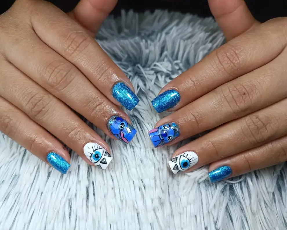 Stitch  Diseños de uñas de Stitch   Facebook