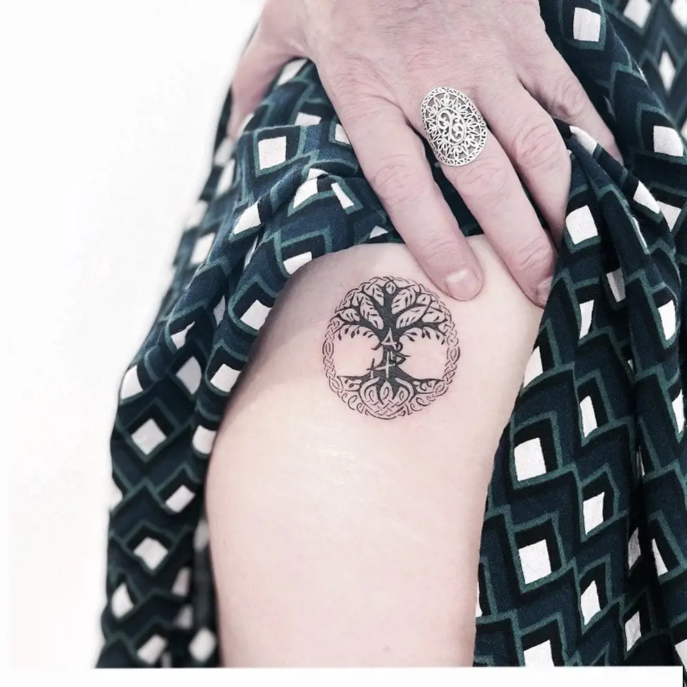 Tatuajes con significado pequeños: árbol de la vida