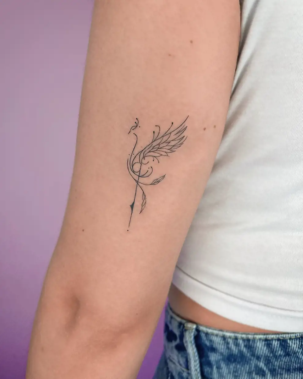 Tatuajes con significado pequeños: fénix