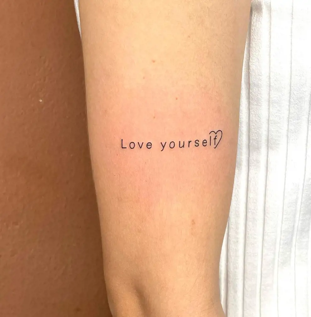 Tatuajes con significado: amor propio