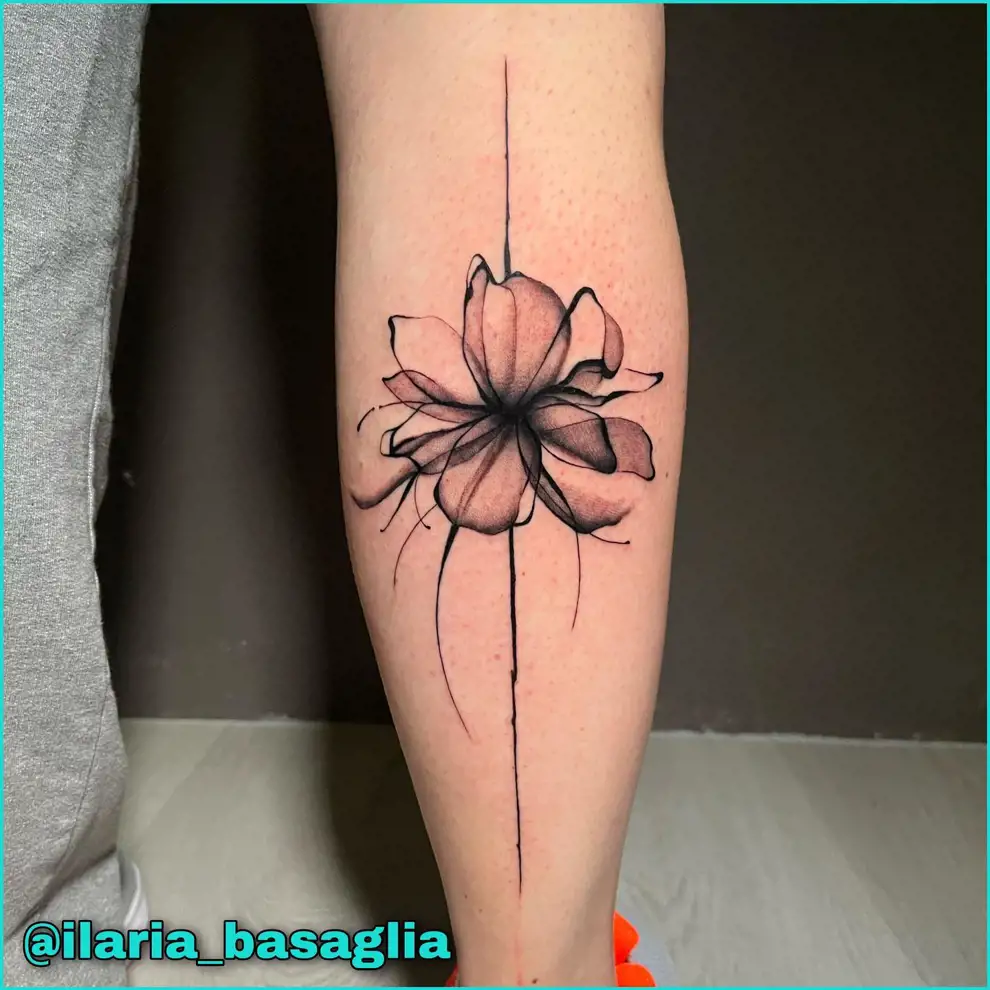 Tatuaje flor de loto: artístico