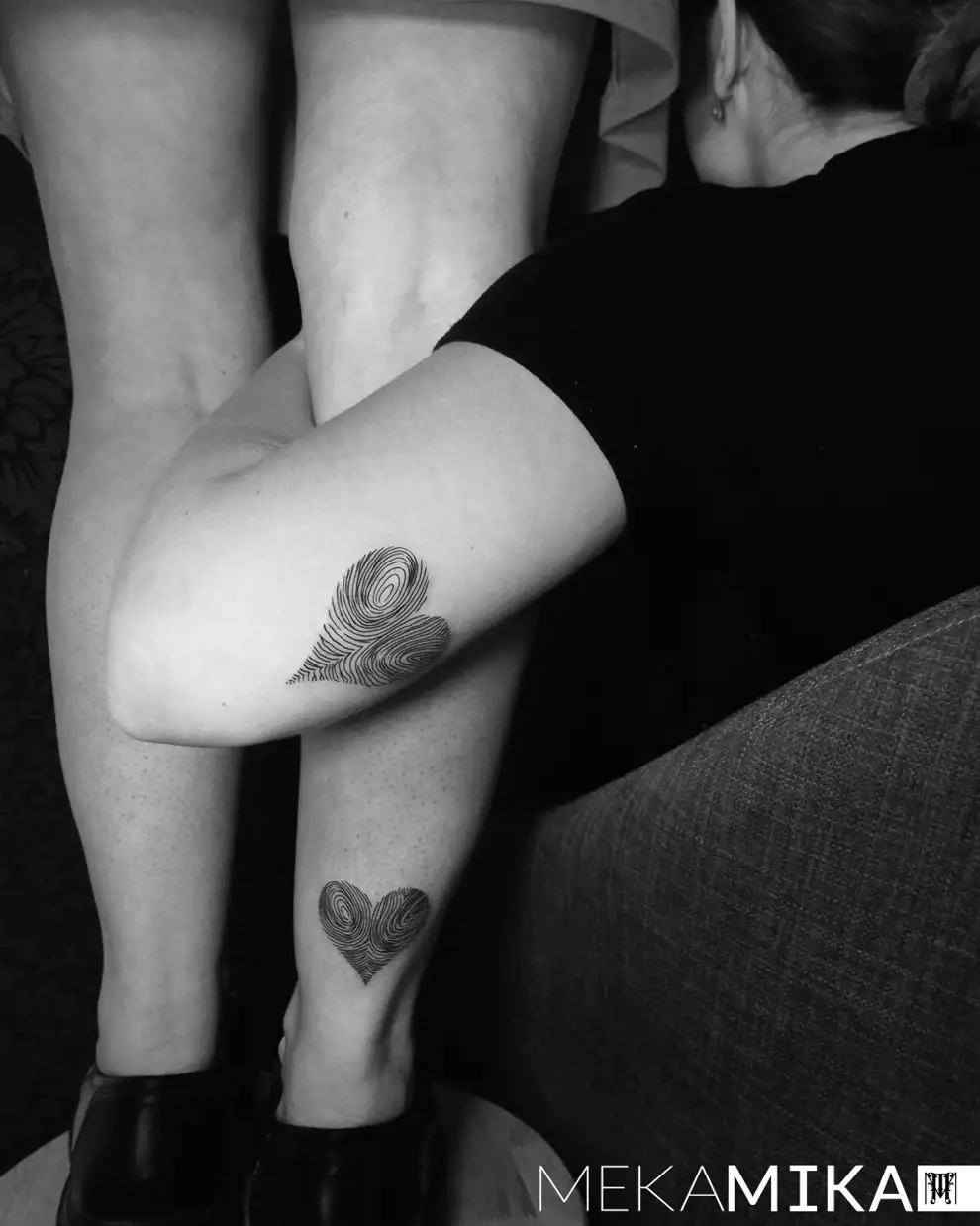 Tatuajes madre e hija originales: huellas