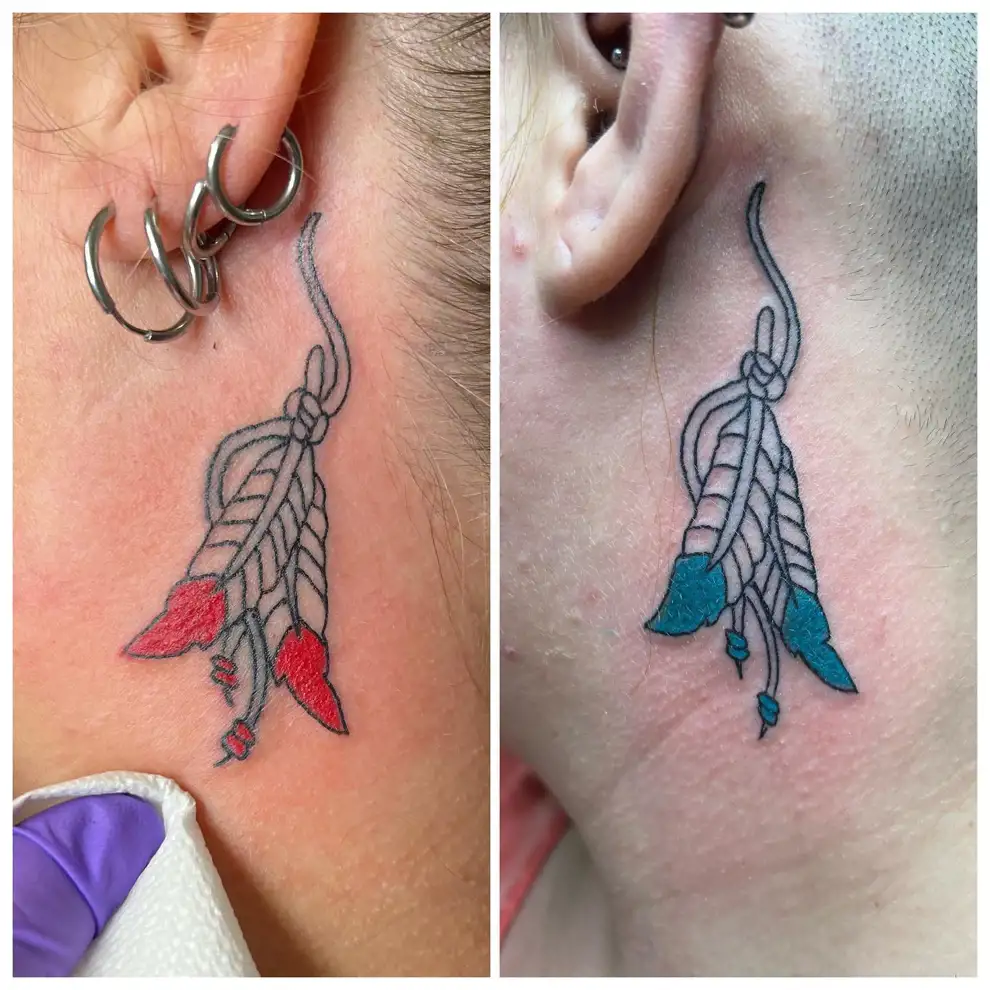 Tatuajes madre e hija originales: como pendientes
