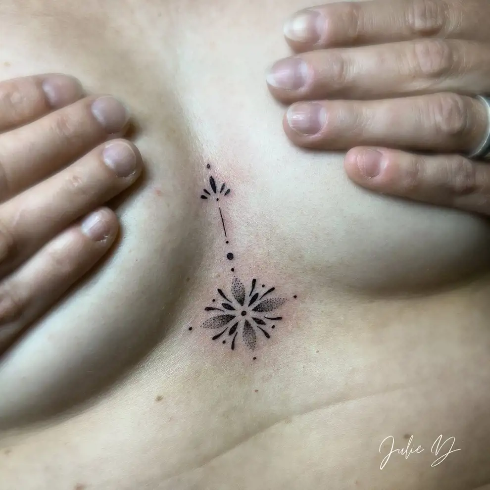 Tatuajes pequeños para mujer: pecho
