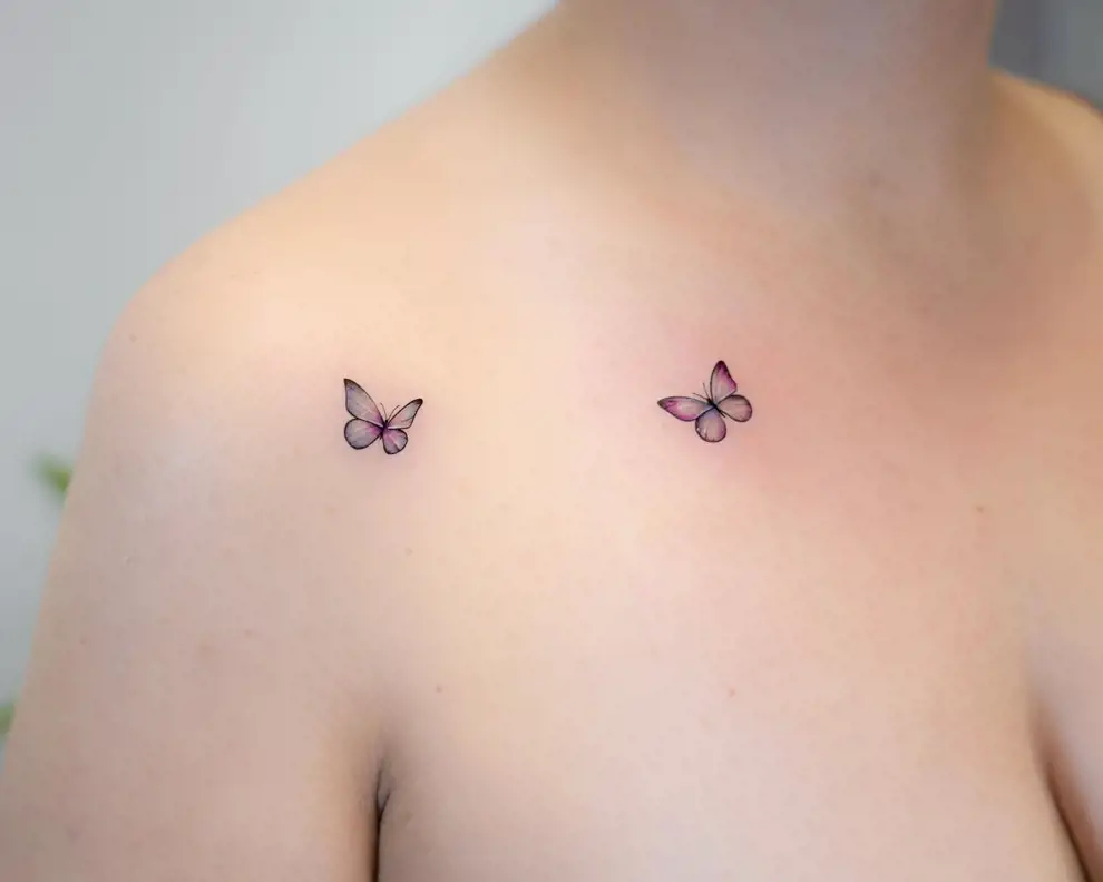 Tatuajes de mariposa de mujer:
