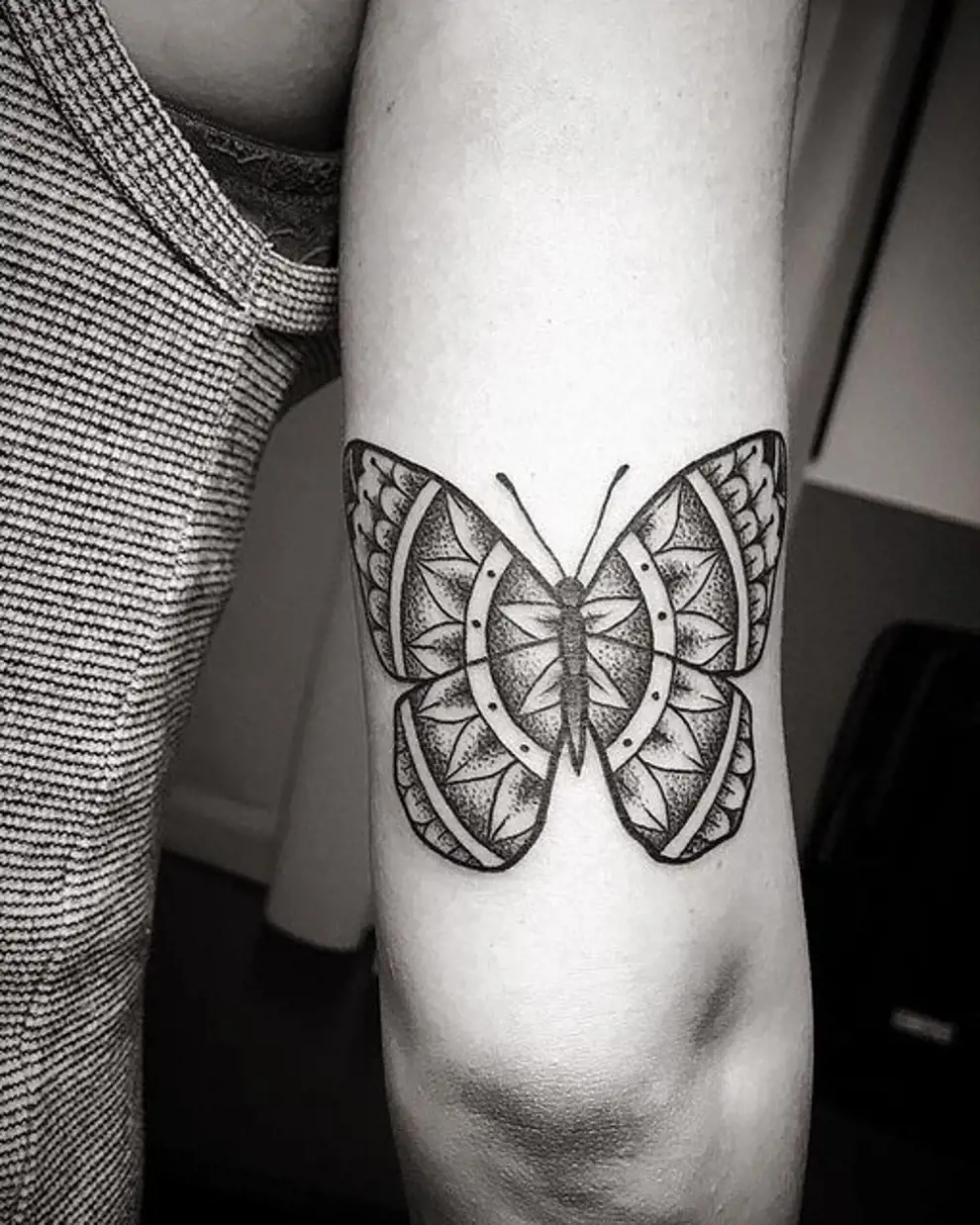 Tatuajes mariposa mandala