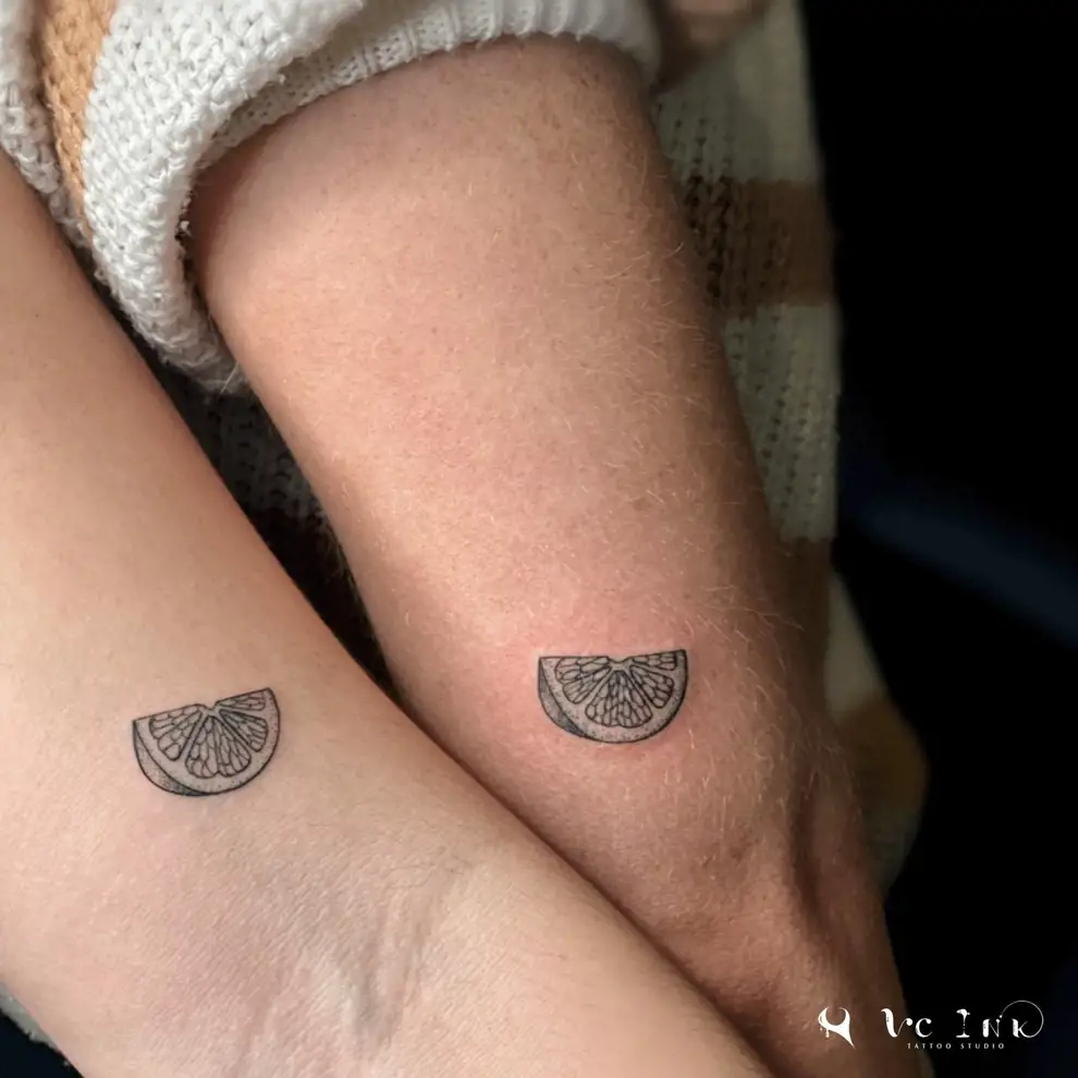 Tatuajes para amigas: fruta