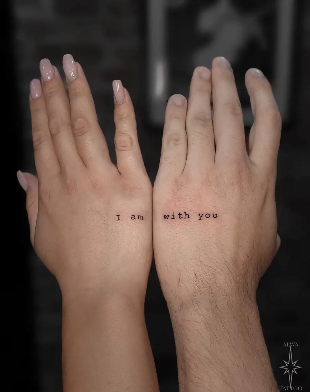 Tatuajes en pareja: una frase a medias