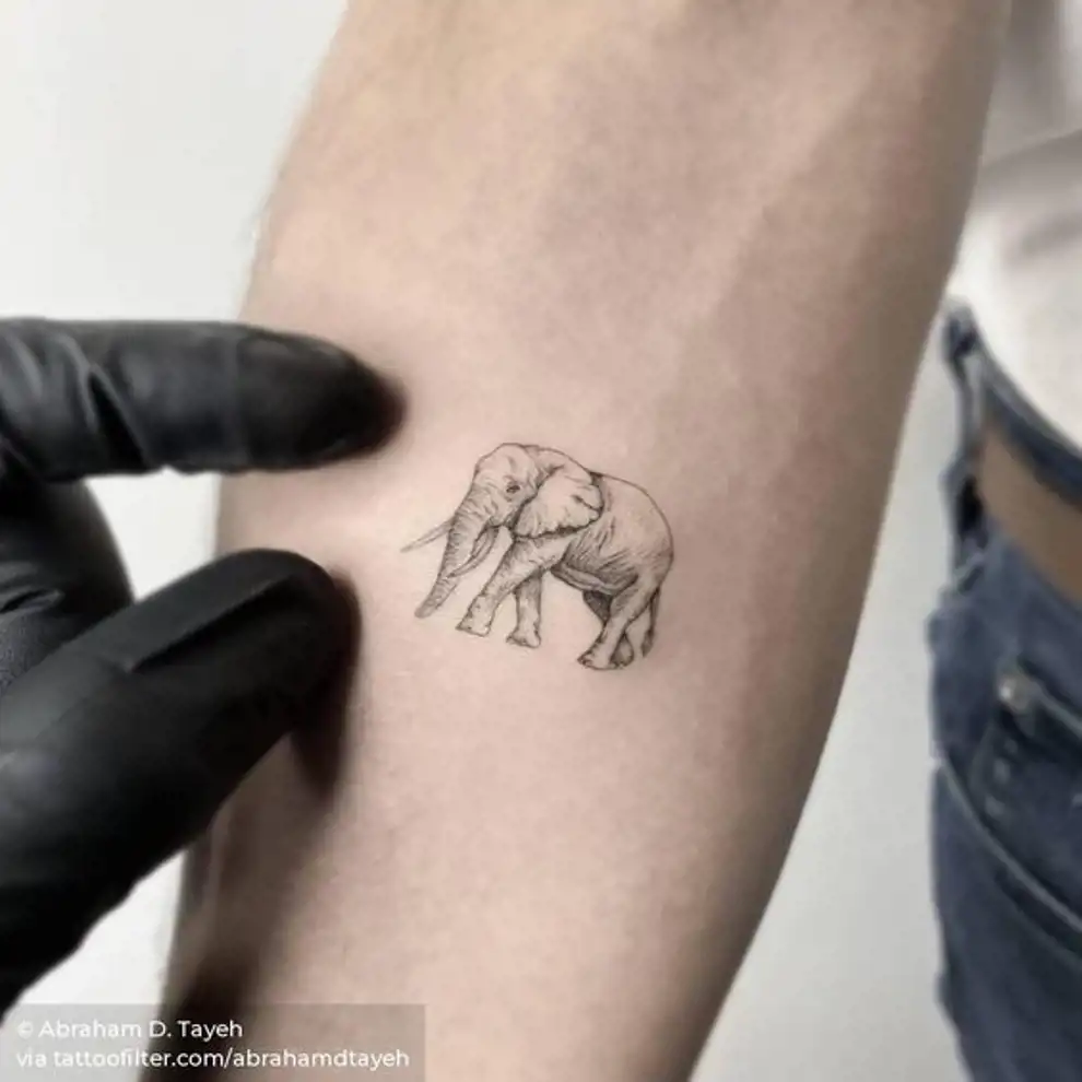 15 tatuajes de buena suerte y protección: elefantes