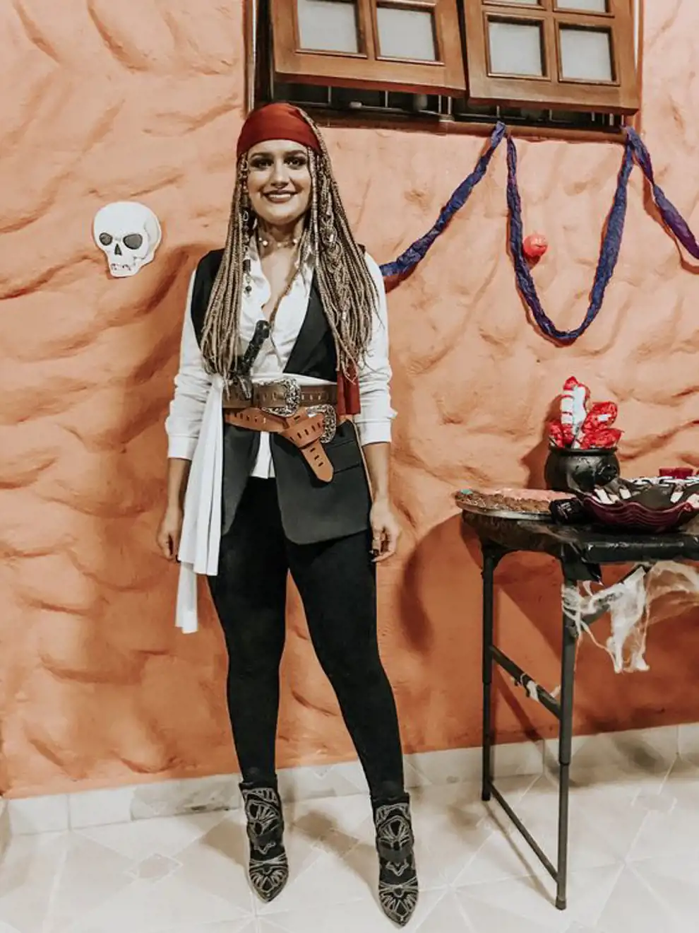 Disfraces de Halloween caseros para mujer: Jack Sparrow