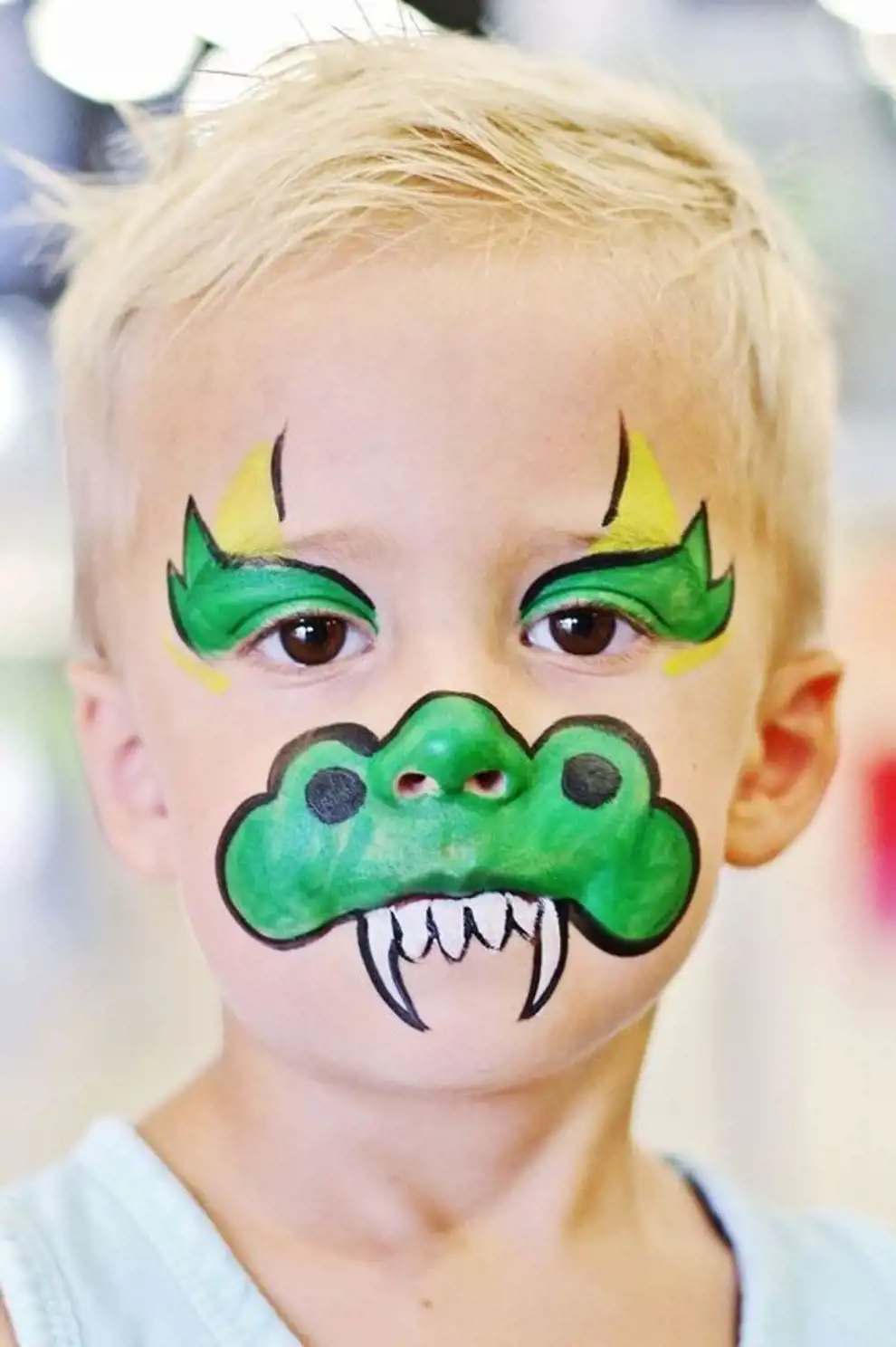 10 maquillajes de Halloween para niños y niñas originales y fáciles de copiar: dragón