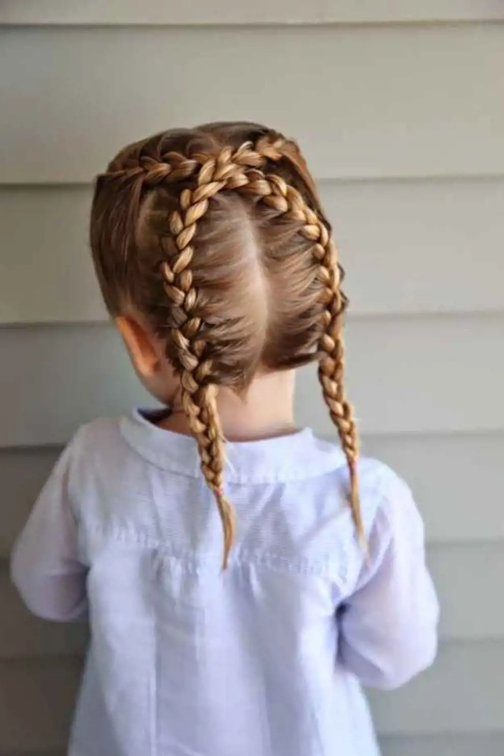 Peinados para niñas: trenzas cruzadas