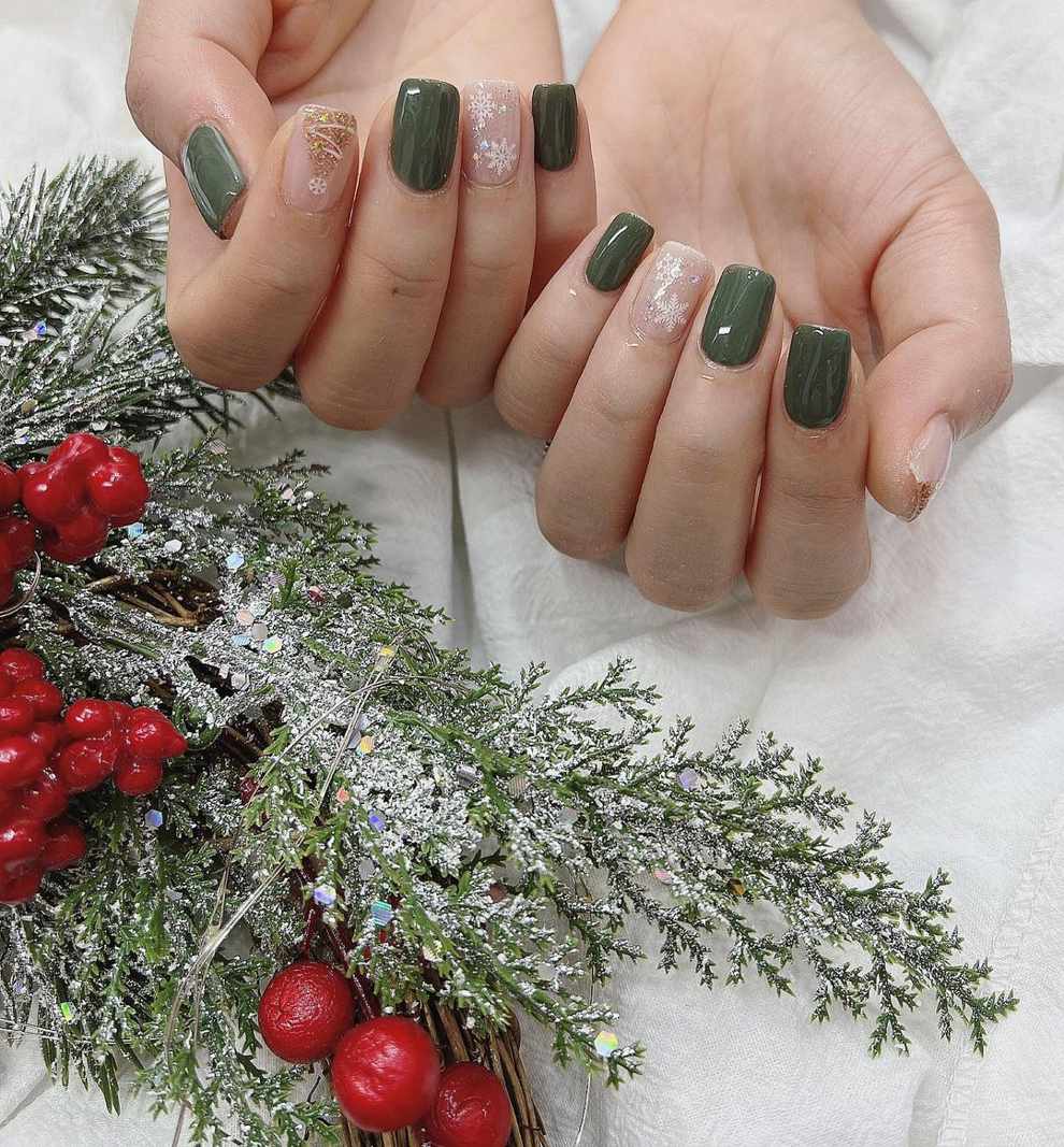 Uñas Navidad