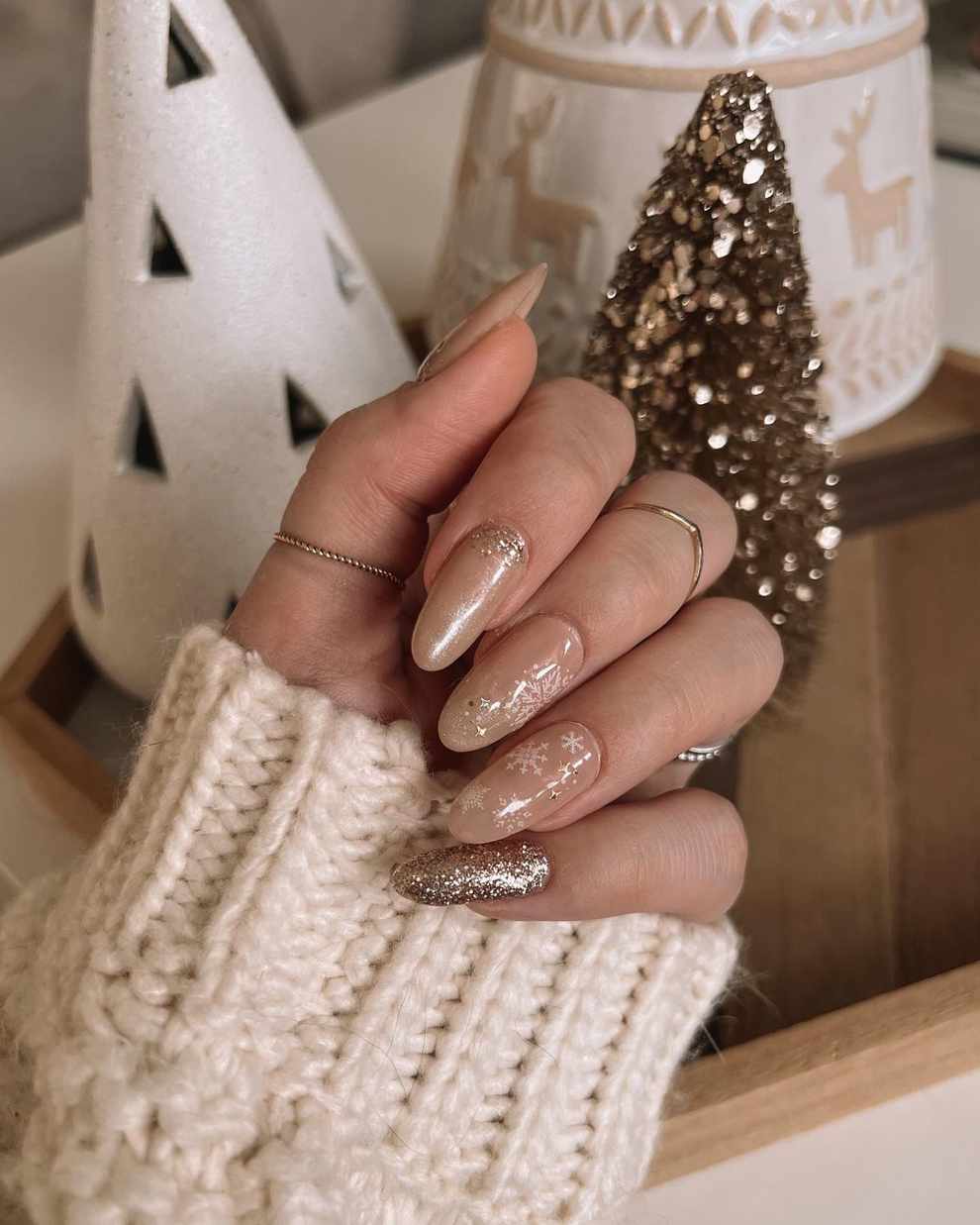 Uñas Navidad