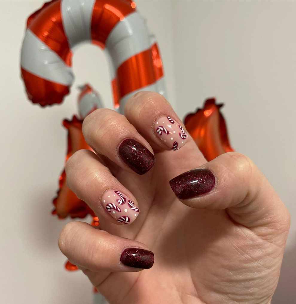 Uñas Navidad