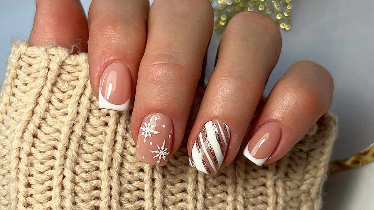 uñas para Navidad