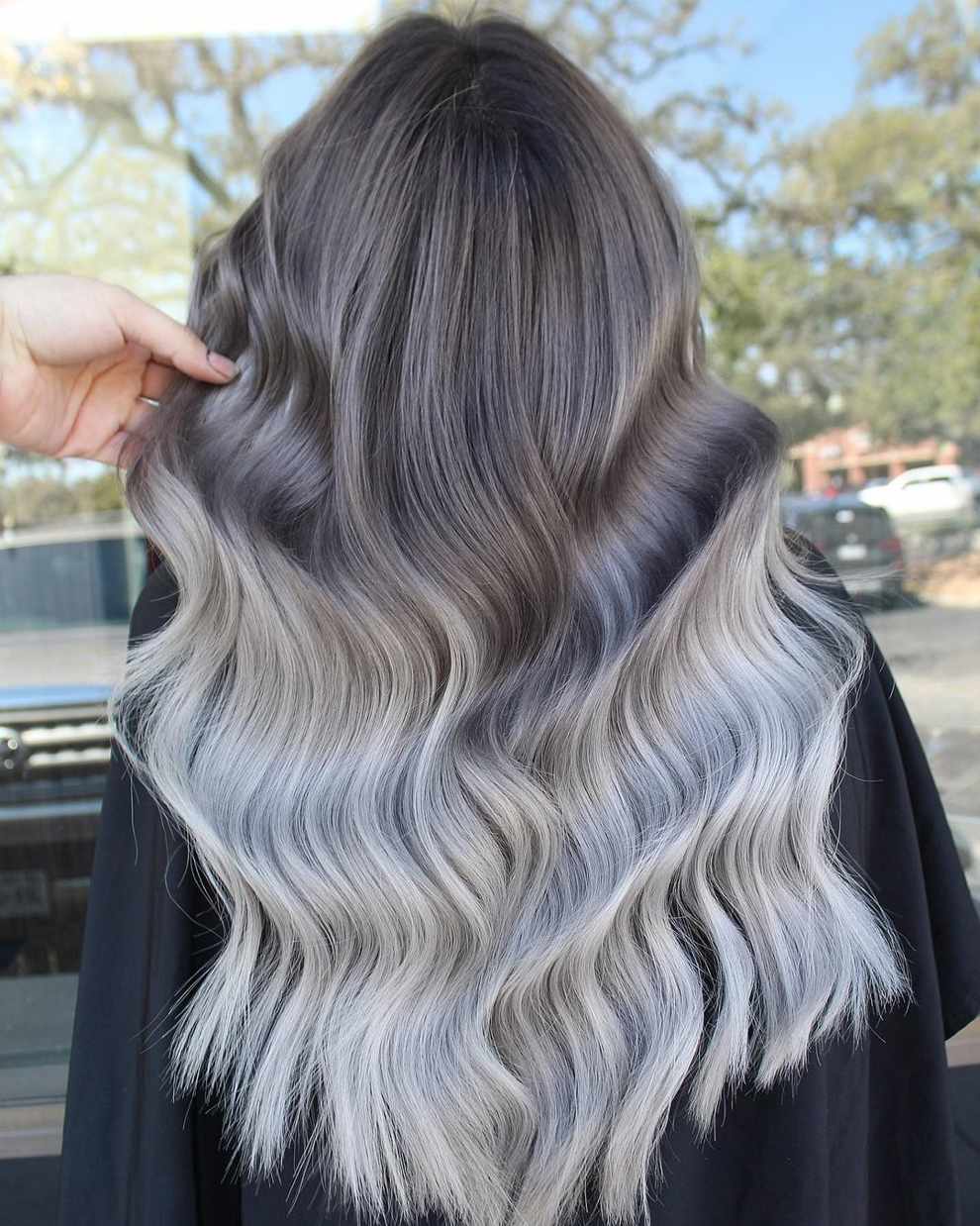 Silver balayage